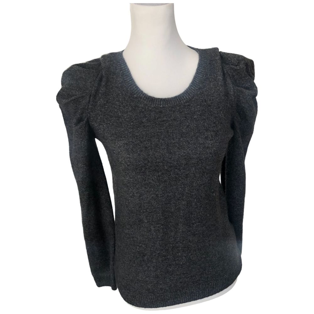 I State Women's Gray Puff Long‎ Sleeve Sweater Size XS